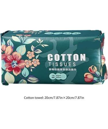 Facial Cotton Tissue | Thickened Facial Paper Towel Pearl Pattern Design | Large Face Towel Hygienic Dry Sheet for Face Washing Sensitive Skin Makeup Remover - Buy Online on GoSupps.com