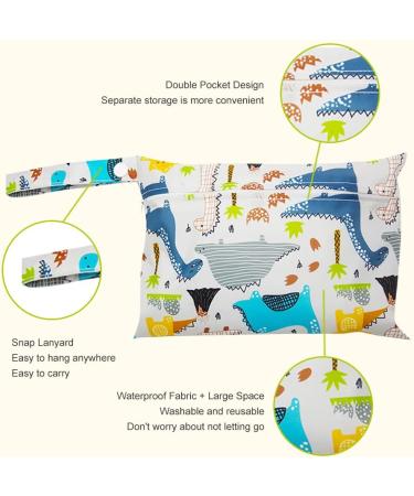 Shop Reusable Wetbags & Diaper Bags - Waterproof Washable Organizers for Travel | Dinosaur & Sea World Designs - Buy Online on GoSupps.com