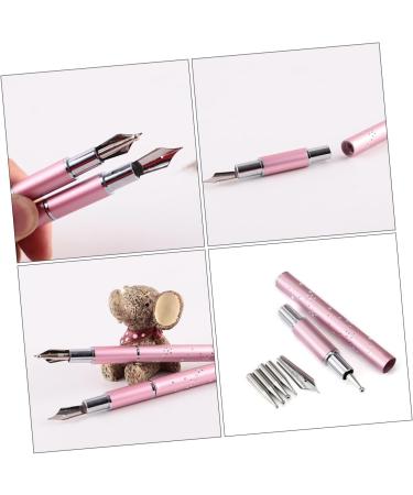 POPETPOP 2 Sets Colored Pen Nails Gel Kit Black Leopard Print Ears Manicure Kits Pen Kits Nail Art Kit Gel Nail Kit Nail Art Accessories Nail Drawing Pen Nail Polish Pink Metal Nail Tool - Buy Online on GoSupps.com