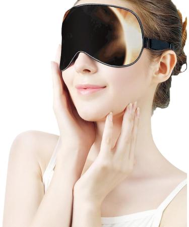 Original Eclipse of Moon Sleep Mask Eye Cover for Sleeping Blindfold with Adjustable Strap Blocks Light Night Travel Nap for Men Women - Buy Online on GoSupps.com
