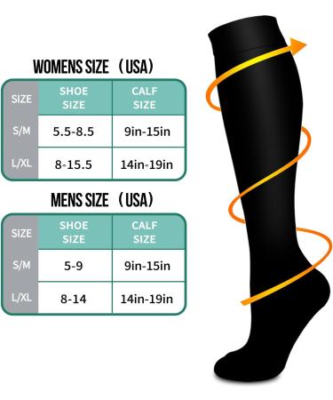 Shop Laite Lifting Compression Stockings for Men & Women Best for Running Athletics CrossFit & Air Travel | 3 Pairs - Black Gray Navy | S-M - Buy Online on GoSupps.com