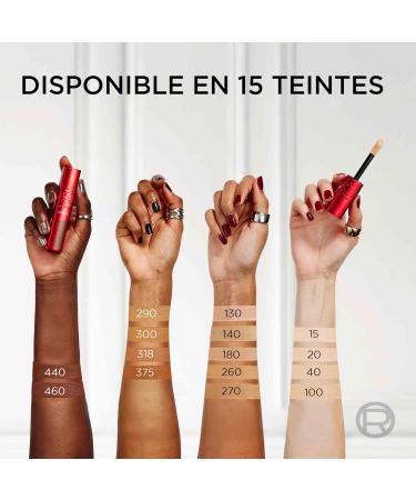 L'Or al Paris - Encre de Teint Skin Ink - Fond de teint correcteur la couvrance modulable - Tenue Semi-Permanente - Fini Naturel - Convient aux Peaux Sensibles - Teinte : Deep Neutral (460) - 15 mL Deep Neutral 460 - Buy Online on GoSupps.com