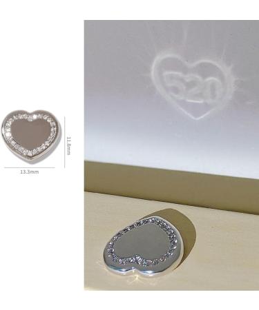 Nail Pendant Nail Chain Pendant Non-Fading 3D Effect Gloss Art Mirror Projection Zircon Jewelry Bear Love Heart Pendant for Manicure Nail Charm Decor - Buy Online on GoSupps.com