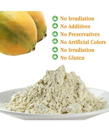 Plant Gift 100% Pure Papaya powder 100G/3.25oz Non-GMO Powder No Filler No additives Natural Papaya Powder Best Flavor for Smoothie Drinks Tea and Baking Adds Flavor and Taste 2UK-PO0008 - Buy Online on GoSupps.com