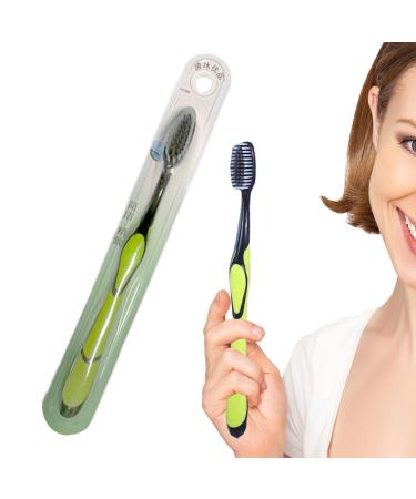 1/2 piece of toothbrush with soft bristles - manual coal toothbrushes toilet items for adults safe tooth cleaning tools |Brush to remove tooth spots mouth cleaning accessories