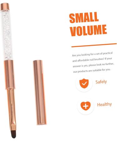 minkissy 1pc Nail Pen Nail Art Tip Brush Manicure Diy Pen Nail Painting Carving Pen Builder Nail Art Pen Nail Paint Kit Nail Gel 3d Plastic Rose Gold - Buy Online on GoSupps.com