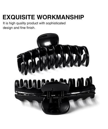 DAYAMY Clear Banana Hair Claw Clips - NonSlip Strong Hold for Thick Hair, 4.3 Inch Big Hair Jaw Accessories for Girls & Women - Buy Online on GoSupps.com