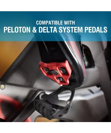 MARQUE 9 Degree Float Red Cleats Set - Look Delta Compatible for Peloton & Road Cycling - Women and Men Clipless Spinning Shoes - 1 Pair - Buy Online on GoSupps.com