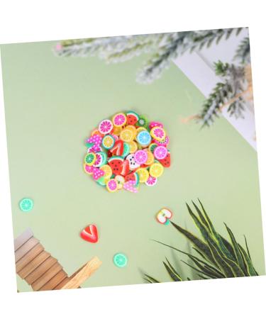 1000pcs 3D Fruit Slices Nail Art Decorations Polymer Clay Nail Charms for Halloween & Lip Gloss Perfect for Manicure & DIY Nail Art - Buy Online on GoSupps.com