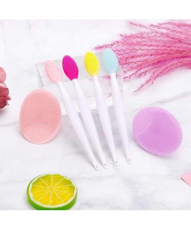 Silicone Nose Brush Exfoliating Blackhead Cleansing Tool - Double-Sided Soft Exfoliator for Face, Lips, and Hands - Buy Online on GoSupps.com