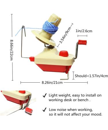 Knewmart Yarn Ball Winder with Swift Combo | Easy Installation for Yarn Storage + Scissors - 2 Pack - Buy Online on GoSupps.com