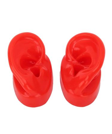 Large Base Silicone Simulated Ear Model Pair for Acupuncture in Hospitals - Red - Buy Online on GoSupps.com