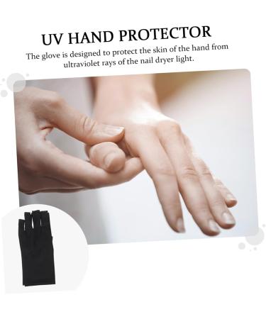 Healeved 2 Pairs Gloves Supplies Blocking Gloves Gloves Fingerless Gloves Polyester Manicure Gloves Skin Protective Gloves Manicure Tools Protector - Buy Online on GoSupps.com