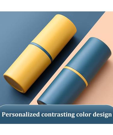 Travel Toothbrush Set - 2 Portable Plastic Toothbrush Cases & Storage Box for Camping & Outdoors - Buy Online on GoSupps.com