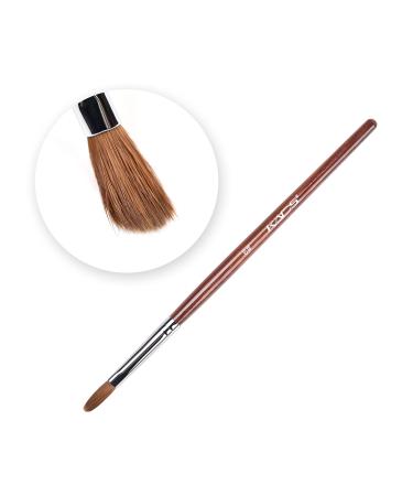 Alexnailart Kolinsky Sable Nail Brush Acrylic Brush for Acrylic Powder Nail Art Pen with Red Wooden Handle Manicure Design 6# Size 6 - Buy Online on GoSupps.com