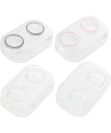 Solustre 16-Piece Contact Lens Container Cleaning Tools Set - Travel Storage with Clear Stand & Makeup Mirror - Bulk Available - Buy Online on GoSupps.com