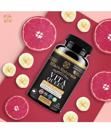 Multivitamins for Women - Halal | Gluten-Free | Vegetarian Friendly | Manufactured in Canada| GMP Certified | - Iron Vitamin D3 B Vitamins and Antioxidant Vitamins C and E - Nourish Hair Skin & Nails - 60 count - Buy Online on GoSupps.com