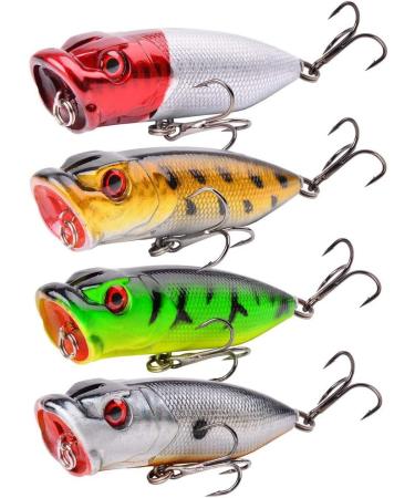 Aorace Fishing Lures Kit - 20pcs Mixed Minnow Popper Crank Baits for Saltwater Freshwater Trout Bass Salmon Fishing - Buy Online on GoSupps.com