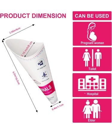 JIURUN Disposable Female Urination Device - 50 PCS | Portable Urinal Funnel for Women | Stand & Pee for Travel, Camping, Outdoor Activities | Ideal for Pregnant & Wounded Women - Buy Online on GoSupps.com