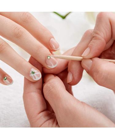 SHIYUAN 200 Hundred Orange Wooden Sticks Smooth Sticks Without Barbs A Nail Cuticle Stick With Different Functions At Both Ends Cuticle Pusher for Manicure Pedicure - Buy Online on GoSupps.com