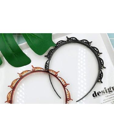 Double Bangs Headband with Clips - Fashionable Braided Hair Tool for Girls - 2pcs - Buy Online on GoSupps.com