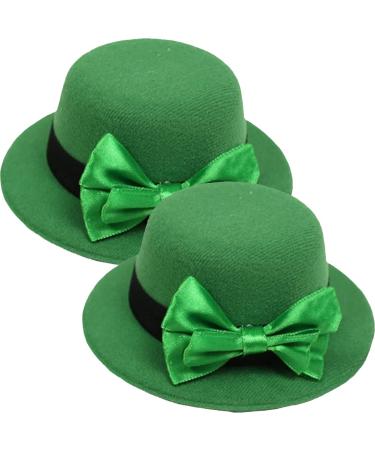 St Patricks Day Mini Hat Hair Clips Hairpins Headband Mini Leprechaun Hat Tea Party Headwear Costume Accessories for Party