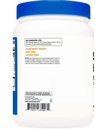 Nutricost Soy Protein Powder 1 LB - 10g Protein/Serving - Vegetarian, Non-GMO, Gluten Free - Buy Online on GoSupps.com