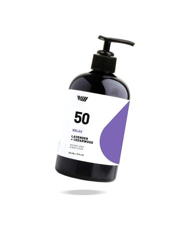 Way of Will 50 Relax Natural Body Lotion - Lavender Cedarwood for Dry Hands | 12 fl oz - Buy Online on GoSupps.com