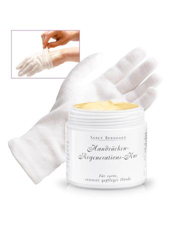 Sanct Bernhard back of the hand regeneration set with back of the hand regeneration treatment and 5 pairs of cotton gloves - Buy Online on GoSupps.com