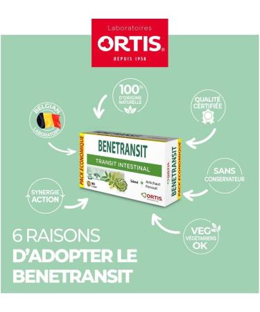 ORTIS LABORATORIES - BENETRANSIT economy pack 90 tablets - Slow Transit - Senna (Packaging may vary) - Buy Online on GoSupps.com
