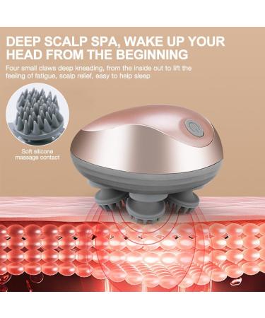 Zoydp Electric Head Massage Device - Waterproof IPX7 4 Massage Heads 3 Modes - Scalp & Full Body Massage for Hair Growth & Stress Relief - Buy Online on GoSupps.com