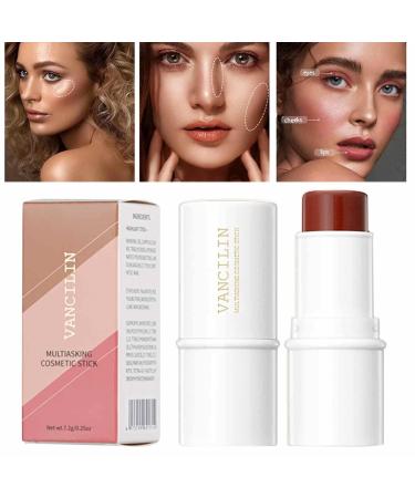 Rouge Stick | Multifunctional Bronzer Pen for Lips Cheeks & Eyes | Qarido Makeup Highlighting & Shaping Stick - Buy Online on GoSupps.com