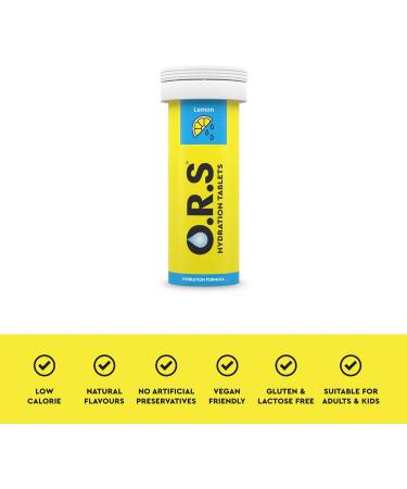 O.R.S. Hydration Tablets - Zitronengeschmack | Effektive Elektrolyte f r Optimalen Hydratation | Internationaler Versand - Buy Online on GoSupps.com
