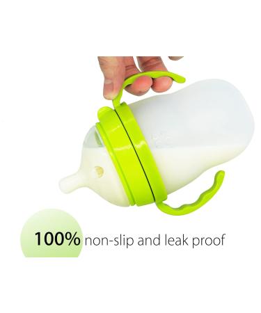 Comotomo Baby Bottle Handles - Pack of 2 Green, Compatible with 5oz & 8oz Bottles - Buy Online on GoSupps.com