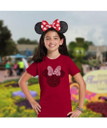 Disney FANYITY Minnie Ears Headbands - 2 Pcs Glitter Party Princess Decoration for Girls & Women (Red Bow Points) - Buy Online on GoSupps.com