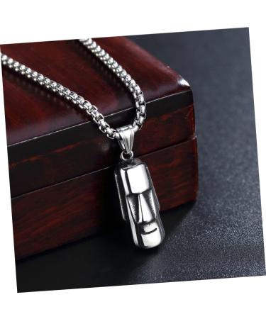 Zerodeko Easter Island Heads Easter Island Bracelet Charms New Year Charms for Bracelets Men s Necklace Choker for Men Necklace for Men Charm Necklace Man Stainless Steel Jewelry Metal - Buy Online on GoSupps.com