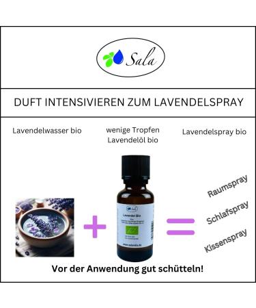  SALA Sala Organic Alcohol-Free Lavender Water Spray - For Consumption - 50 ml - Buy Online on GoSupps.com