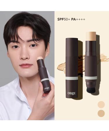 OBgE Natural Cover Foundation 2 Beige (13g/4.06 oz) - Stick Foundation with Brush for Flawless Skin Tone Correction and Blemish Coverage - Buy Online on GoSupps.com