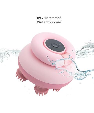 Portable Electric Scalp Massager - Waterproof Magnetic Charging 4 Claws 2 Steps - Relaxation for Head Neck Body (Pink) - Buy Online on GoSupps.com