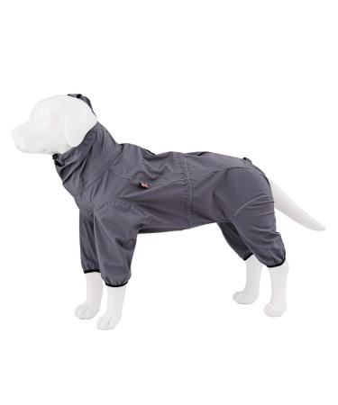HUGO & HUDSON Dog Reflective Jacket Protective Overalls Outdoor Winter Windproof Coat Grey XS30 Grey XS30
