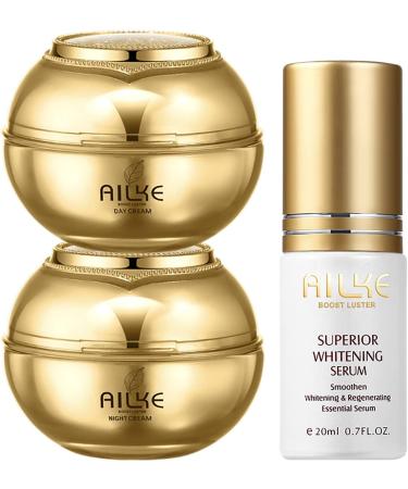 Skin Lightening And Glowing Face Cream Anti-Acne & Freckle Quickly Absorb Refreshing Non Greasy Smooth Texture Deep Moisturizing Skin Radiant 3 In 1 Set - Buy Online on GoSupps.com