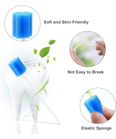 100 Pieces Oral Care Sticks - Taste Neutral Cotton Swabs for Dental Clinics | Premium Oral Hygiene & Mouth Care - Buy Online on GoSupps.com