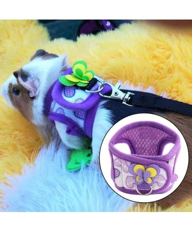 2 Pcs Chinchilla Harness and Leash Small Animals Guinea Pig Walking Harness Vest No Pull Soft Comfort Vest Harness for Hamster Squirrel Ferret and Similar Small Pets (S) - Buy Online on GoSupps.com