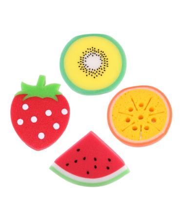 Zerodeko 4 Pcs Children's Bath Bath Ball Baby Bath Sponge Sponges for Bathing Kids Bath Sponge Infant Body Scrubber Sea Sponges for Bathing Exfoliating Body Brush Pu Sponge Red Sponge Brush