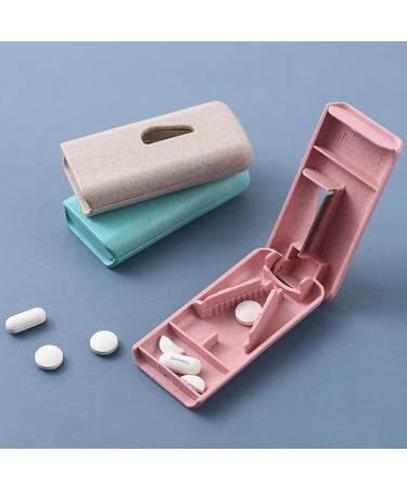 JOLINTAL Pill Cutter for Small or Large Pills with Safety Sharp Blade Pill Splitter for Small Pills with V-Shape Holder Medicine Slicer Pill Cutter and Splitter with Blade Guard - Buy Online on GoSupps.com