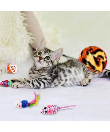 Shop GOLDGE 16-Piece Cat Toy Set | Feather Toys & Balls for Cats - International Shipping Available - Buy Online on GoSupps.com