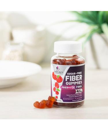 Sugar-Free Fiber Supplement Gummies - 4g Soluble Fiber - Plant-Based Prebiotic for Digestive Health - Berry Flavor - 60 Gummies - Buy Online on GoSupps.com
