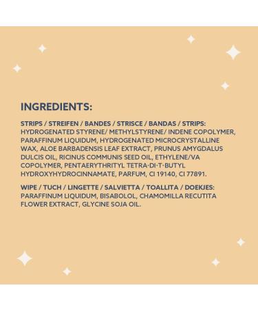 Buy By Amazon Face Wax Strips with Vanilla Fragrance - 20 Soft Fabric Strips + 4 Post-Depilation Cloths | Smooth Skin Easy Hair Removal - Buy Online on GoSupps.com