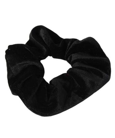 XXL Velour Velvet Hair Tie Ponytail Holder Hairband Scrunchie Black