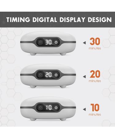 Spriek Portable Compression Nebulizer for Adults & Kids - Digital Display with Timer - Home Gray - Buy Online on GoSupps.com